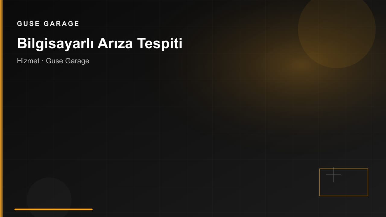 Bilgisayarlı Arıza Tespiti