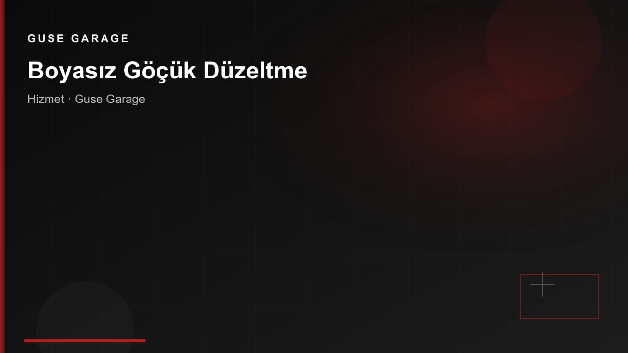 Boyasız Göçük Düzeltme
