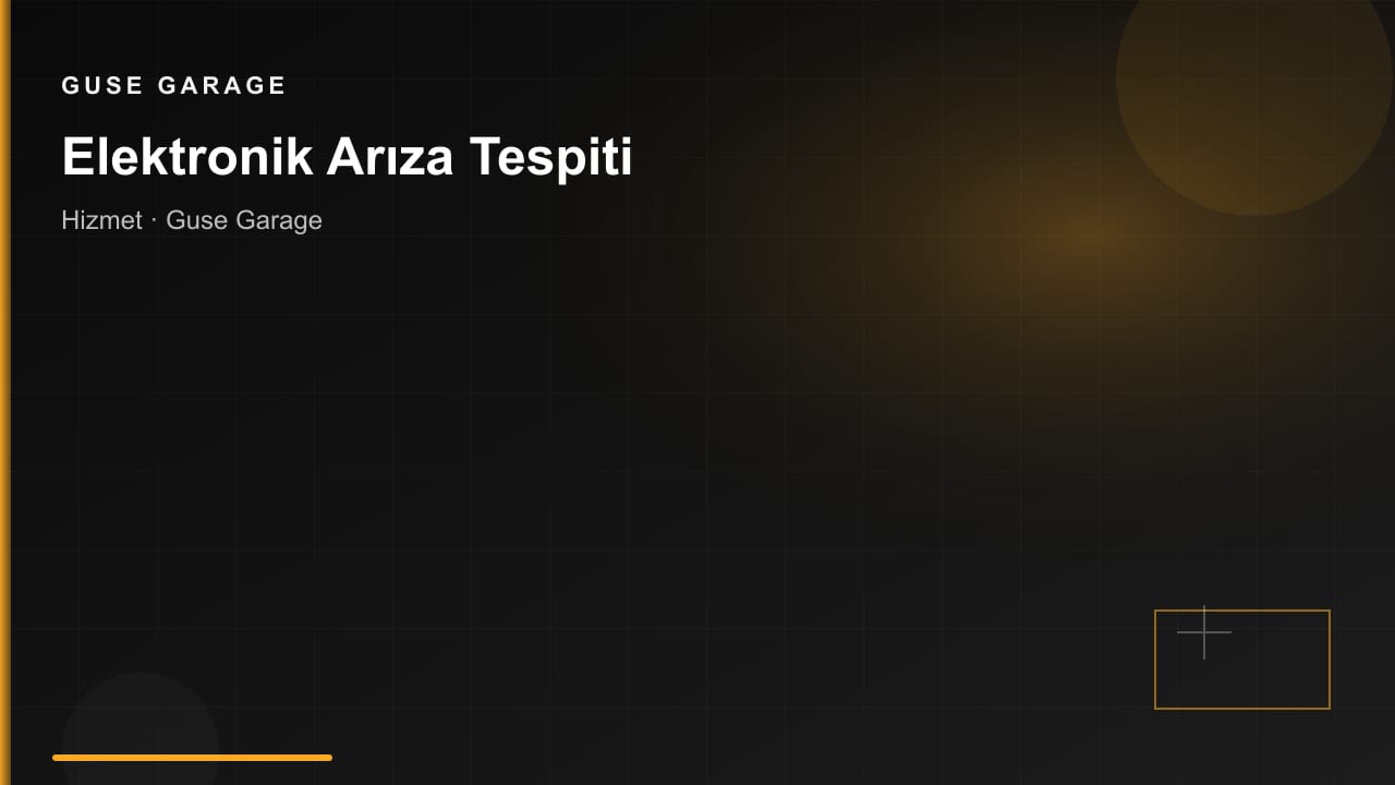 Elektronik Arıza Tespiti