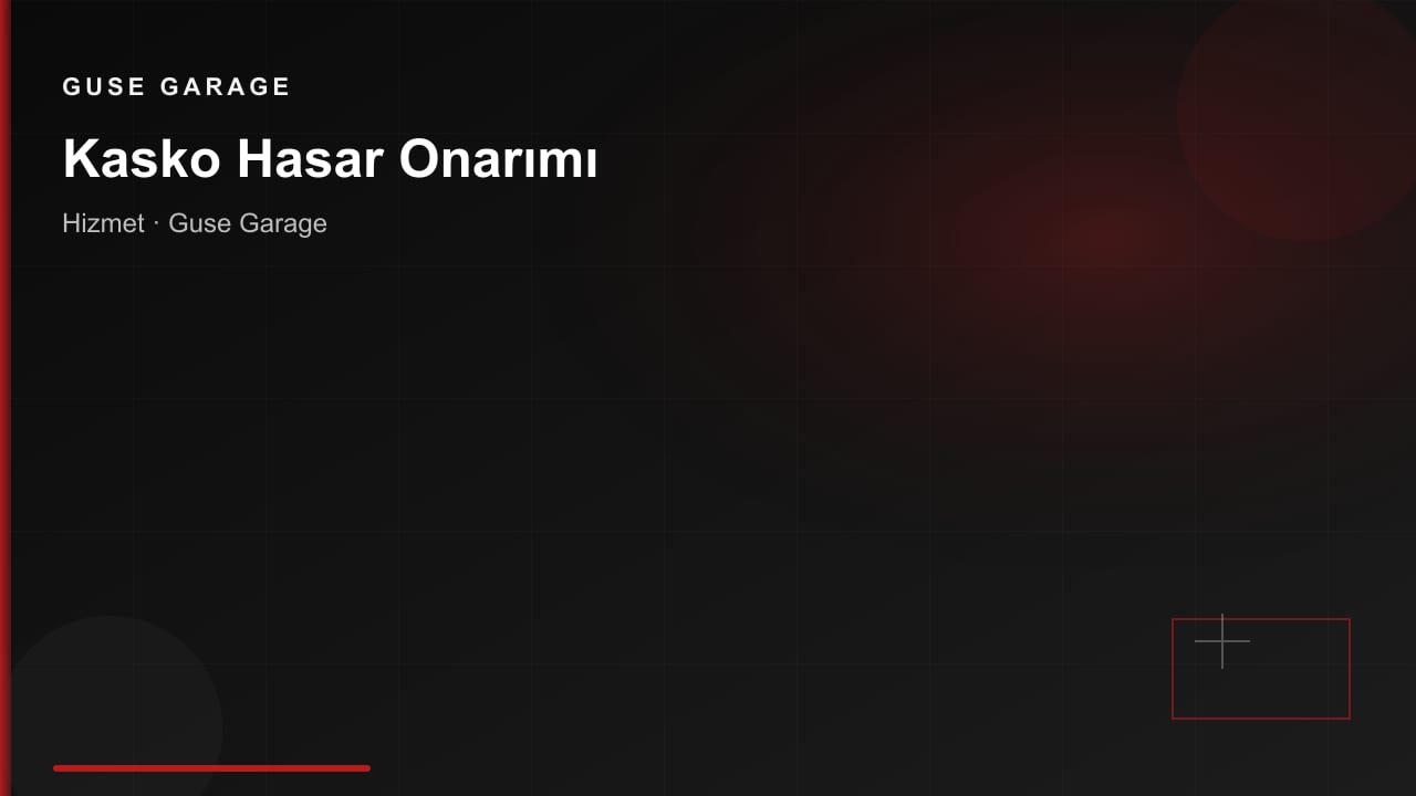 Zurich Kasko Hasar Onarımı