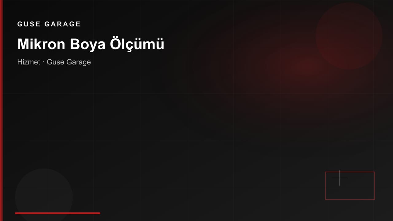 Mikron Boya Ölçümü