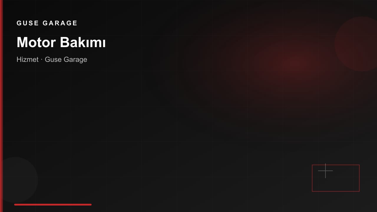 Motor Bakımı