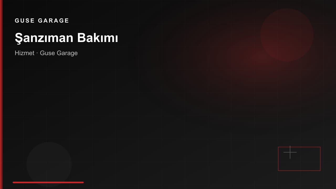 Şanzıman Bakımı